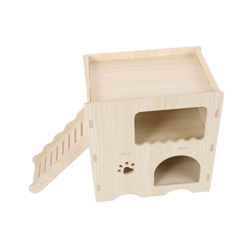 Mipcase Hamster Holzversteck Mit Leiter Zweistöckiges Versteck Für Hamster Sicheres Und Spielzeug Für Kleine Haustiere Schlafen Und Mipcase Hamster Holzversteck Mit Leiter Zweistöckiges Versteck Für Hamster Sicheres Und Spielzeug Für Kleine Haustiere Schlafen Und von Mipcase