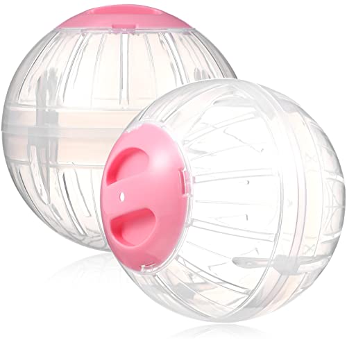 Mipcase 2st Hamster Sportball Hamster Kristall Laufbälle Für Kleine Tiere Meerschweinchen Kugel Hamsterlaufrad Hamster-laufball Transparent Hamsterräder Käfig Igel Laufen Fitness Plastik von Mipcase