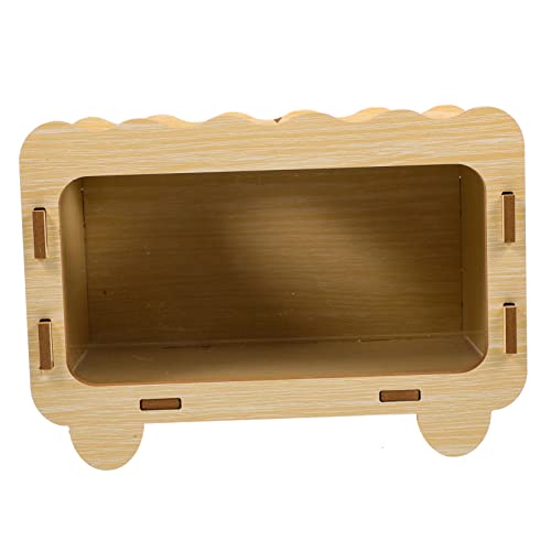 Mipcase Hamsterversteck Kleintierhaus Holzkäfig Igelhaus Sandkasten Sandbad Für Hamster Hamsterversteck Aus Holz Hamster Spielzeug Meerschweinchen Hölzern Schlafendes Nest von Mipcase