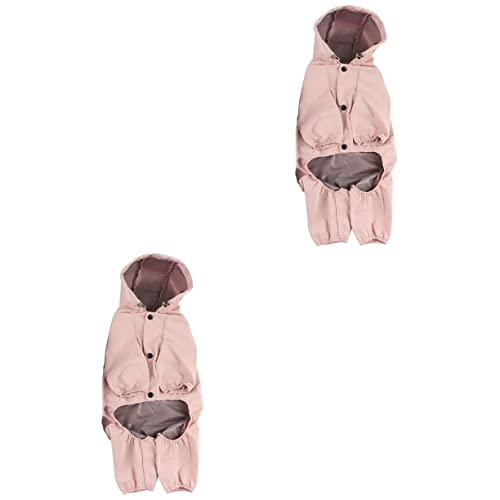 Mipcase 2st Regenmantel Für Haustiere Regenjacke Regenkleidung Für Haustiere Extra Großer Regenmantel Für Hunde Winddichter Regenmantel Für Hunde Overall Golden Retriever Jackenstoff von Mipcase