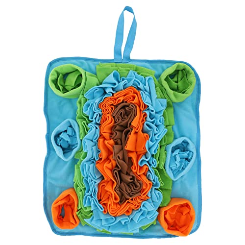 Mipcase Pet Sniffing Pad Futterunterlage Für Haustiere Hundefuttertrainer Hundefutter Kissen Cartoon Hundespielzeug Matte Ablenkungsspielzeug Für Haustiere Cartoon-Hund Haustier Hund Samt von Mipcase