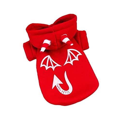 Mipcase Welpen-Halloween-Kleidung Geister-Outfits Halloween-Hund-Hoodie Warme Mäntel Für Frauen Winter Winter-Hoodie Hündchen-Halloween-Outfit Hundebekleidung Die Warm Halten von Mipcase