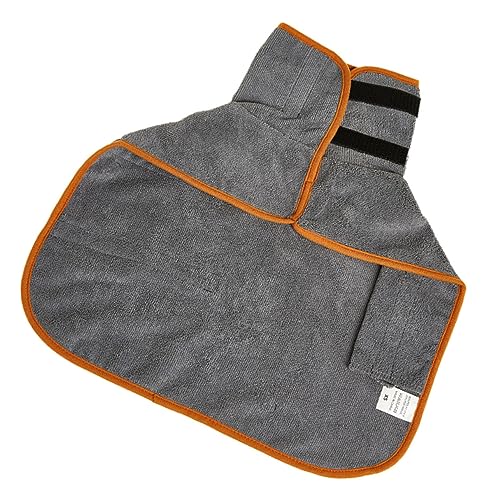 Mipcase Haustierkleidung Für Das Bad Kühlmantel Hunde Regenmantel Mittel Hundedusche Kühlmatten Für Hunde Kühlendes Bandana Für Hunde Bademantel Hundeshampoo Kühlender Hund Polyester Grey von Mipcase