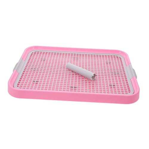 Mipcase Haustiertoilette pet Supplies hundetoiletten Dog Toilet Welpen Pads Hund Gras Pad Kaninchen Bad Katzentrainings-Töpfchen Gürtel für Haustiertöpfchen Plastik Rosa von Mipcase