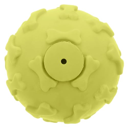 Mipcase Spielzeug Für Draußen Hund Ball Hund Kugelspielzeug Quietschender Latex Hund Spielzeug Gummiwelpen Kinderkrankheiten Spielzeug Für Hund Orange Hundeball Mit Quietscher Wurfarm von Mipcase