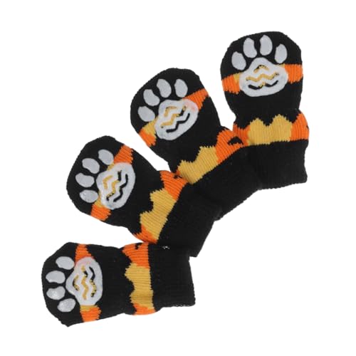 Mipcase Socken Für Katzen Kürbis Socken Hundesocken Für Kleine Hunde Pfotenschützer Für Hunde Hundesocken Zum Lecken Socken Für Hunde Halloween-haustiersocken -Hund Stiefel von Mipcase