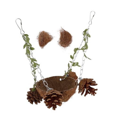 Mipcase Hängendes Kokosnuss Vogelhaus Für Papageien Und Kleintiere Natürliches Schlafnest Aus Kokosnussschale Für Zucht Und Spiel Spielzeug Für Vögel Und Nager Mipcase Hängendes Kokosnuss Vogelhaus Für Papageien Und Kleintiere Natürliches Schlafnest Aus Kokosnussschale Für Zucht Und Spiel Spielzeug Für Vögel Und Nager von Mipcase