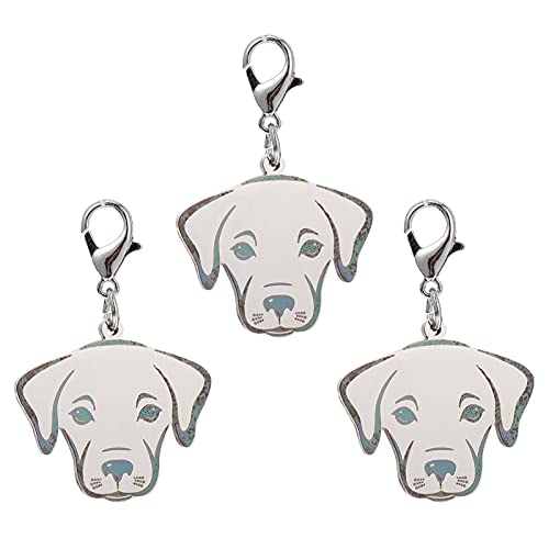 Mipcase Pets 3 Stücke Charms Identität Gravur Identifikationsnummer Schmuck Schlüsselanhänger Anti- Hund Graviert Geformt für Auto Personalisiert Schlüsselring Zurück Purse von Mipcase