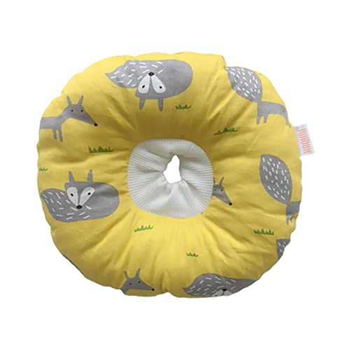 Mipcase Praktische Heilung Anti-Größe Katze Verstellbare Katzen Gelber Donut Für Wundhunde Anti-Kratzer Baumwolle Hundehalsband S Bite Kitten Elizabeth Premium Cone Scratch Pet von Mipcase