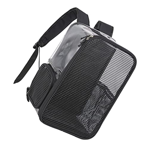 Mipcase Rucksack Reisetasche Für Katzen Cat-Schultertaschen Aus Mesh Klare Rucksäcke Tragetaschen Für Baby Igel Tragbare Transportbox Für Haustiere Riementasche Oxford-Stoff Klein Reisen von Mipcase