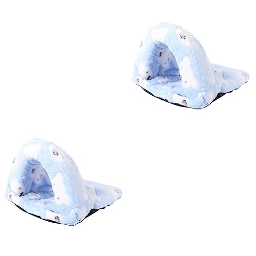 Mipcase 2stücke Kuscheliges Hamsterbett Fleece Schlafsack Für Kleine Haustiere Wie Meerschweinchen Chinchilla Und Hamster Blau Gemütlicher Rückzugsort Für Tier Mipcase 2stücke Kuscheliges Hamsterbett Fleece Schlafsack Für Kleine Haustiere Wie Meerschweinchen Chinchilla Und Hamster Blau Gemütlicher Rückzugsort Für Tier von Mipcase