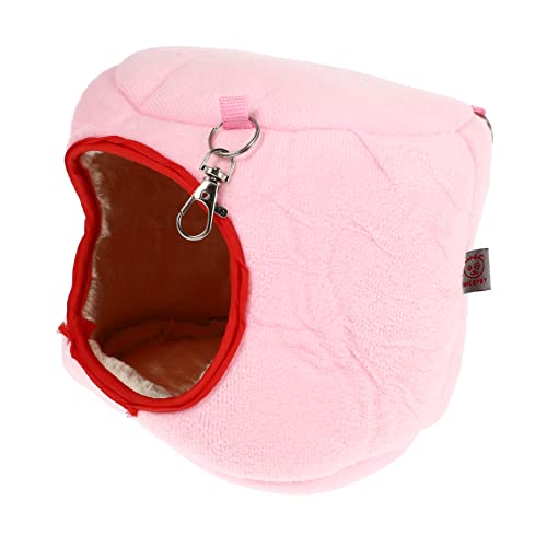 Mipcase Spielzeug Hängematte Schmuck Versteck Guinea Plüsch Für Hängematte Wärmetier Spielzeug Dekoration Höhle Spielzeug Chinchilla Rosa Bett Hängend Schaukel Hamster von Mipcase