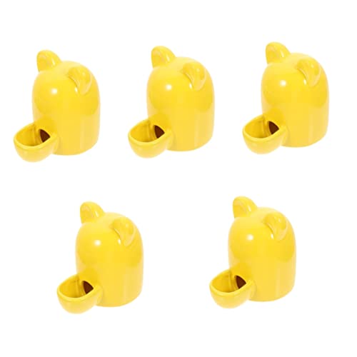 Mipcase 5st Trinkbrunnen Hamsterfutter Hamster-wasserflaschenständer Hamster-Accessoire Hase Wasserspender Dealspet-zubehör Meerschweinchen Zubehör Schüssel Zubringer Keramik Lebensmittel von Mipcase