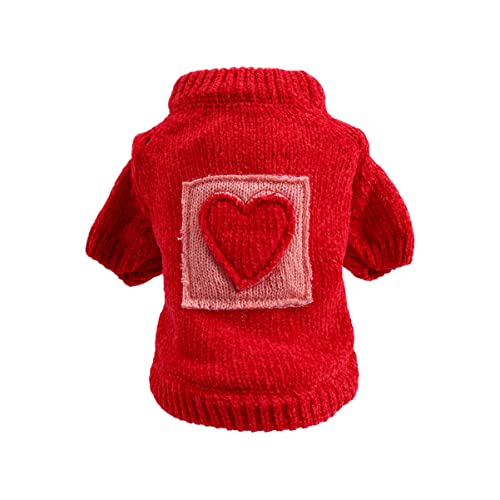 Mipcase Haustier Weihnachten Winterkleidung Strickoberbekleidung Für Welpen Hund Weihnachtsmann Kostüm Katze Weihnachtskostüme Welpen-Outfits Welpenkleidung Pullover Der Hund von Mipcase