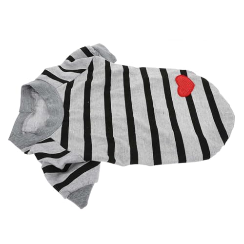 Mipcase Hunde T-Shirt Für Sommer Atmungsaktive Und Bequeme Tierbekleidung Gestreift Für Haustiere Am Strand Für Alltag Mipcase Hunde T-Shirt Für Sommer Atmungsaktive Und Bequeme Tierbekleidung Gestreift Für Haustiere Am Strand Für Alltag von Mipcase