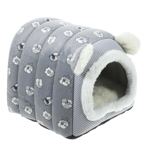 Mipcase dekorative Hamsterhütte Schlafbett für kleine Haustiere Chinchilla-Accessoire warme Hamsterhütte bequemes Vogelbett Zubehör Kleine Tiere warmes Bett kleines Haustier Baumwolle Igel von Mipcase