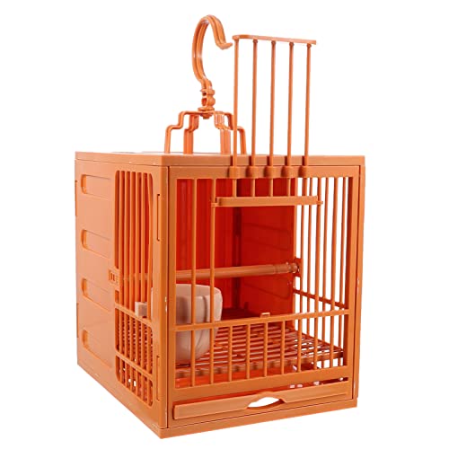 Plastikvogelkäfig Vogel Nest Papagei Vogelhaus Vogelreinigung Badekäfig Vogelhütte Gemütliche Ruhezuchtplatz Outdoor Garden Home Birdcage für Papageien Sittich 24. 5X23. 5X20 cm. von Mipcase