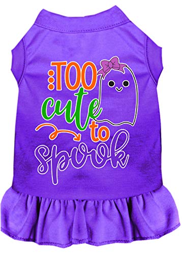 Mirage Pet Product Too Cute to Spook-Girly Ghost Hundekleid, Siebdruck, Violett von Mirage Pet Products