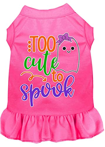 Mirage Pet Product Too Cute to Spook-Girly Ghost Siebdruck Hundekleid, Größe S, Hellrosa von Mirage Pet Products