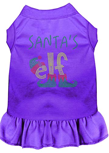 Mirage Pet Products 57–66 prxs Santa 's Elf Strass Hund Kleid, X-Small, Violett von Mirage Pet Products