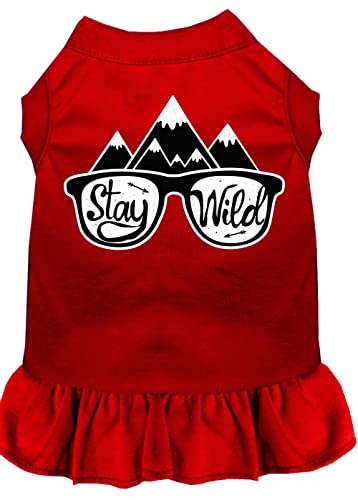 Mirage Pet Products 58–57 rdxxxl Stay Wild Bildschirm Print Hund Kleid, 3 x große, Rot von Mirage Pet Products