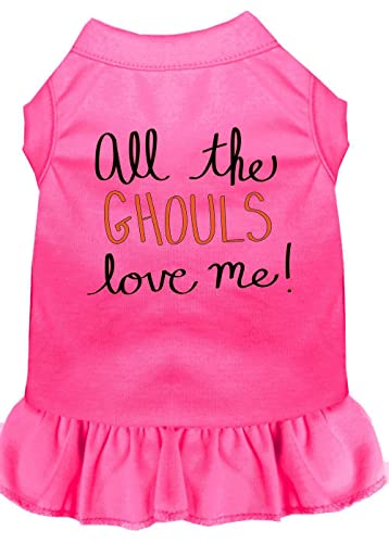 Mirage Pet Products 58–62 bpkmd alle Display Der Ghouls Print Hund Kleid, Medium, Bright Pink von Mirage Pet Products