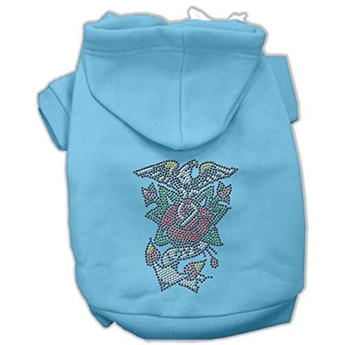 Mirage Pet Products Eagle Rose Nail Head Hoodies Medium 30,5 cm Baby Blue von Mirage Pet Products