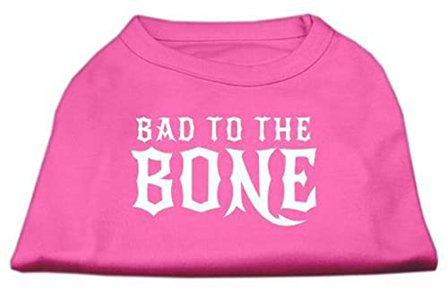 Mirage Pet Products Hunde-Shirt, Motiv: Bad to The Bone, Größe 3XL, Hellrosa von Mirage Pet Products