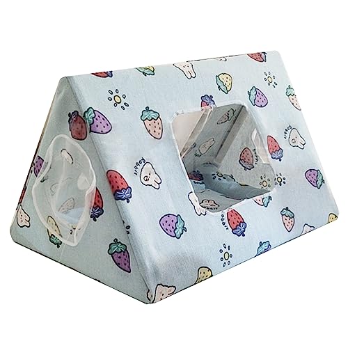 Hamsterzelt für kleine Haustiere, Eckhaus, Kleintiere, Versteck, Tunnel, warmes Bett, Lebensraum, Dekoration für Eichhörnchen, Meerschweinchen, Haus Hamsterzelt für kleine Haustiere, Eckhaus, Kleintiere, Versteck, Tunnel, warmes Bett, Lebensraum, Dekoration für Eichhörnchen, Meerschweinchen, Haus von Mirweon