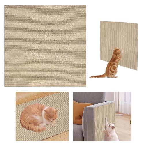 MisFun Kratzmatte Katze, Kratzmatte Selbstklebend, Kratzmatte Katze Wand Kratzteppich Katze Katzen Kratzbrett, Cathpetic Kratzmatte Selbstkleben Kratzschutz Sofa Katze, Kratzbrett Katzen Wand von MisFun