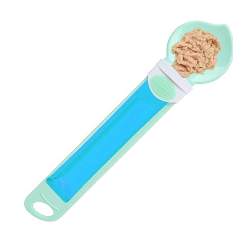 Misaakoeq Cat Strip Squeeze Feeders, Nassfutter-Rührlöffel, Löffelspender für nasse Leckereien, Cat Bar Liquid Snack Squeezer Tool für Katzenpüree, Nassfutter, Dosenfutter von Misaakoeq