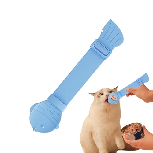 Misaakoeq Cat Strip Squeeze Spoon, Lickable Treat Feeding Dispenser, Squeezable Creamy Treat Spoon, Pet Food Mixing Spoon, Cat Wet Treats Dispense Spoon for Cat, Kitten von Misaakoeq