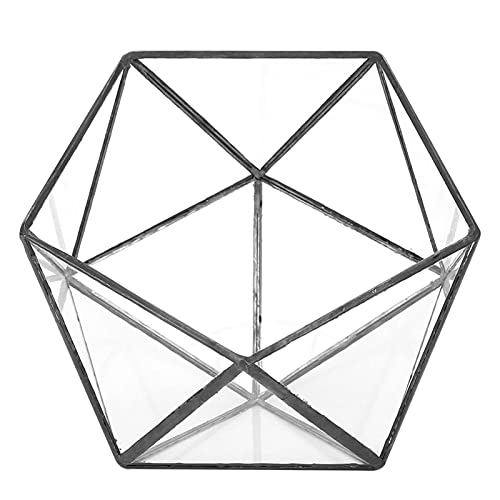 Geometrischer Übertopf aus Glas für Sukkulenten, Moosfarnpflanzen, Elegante Tischdekoration für Hochzeiten von Miskall