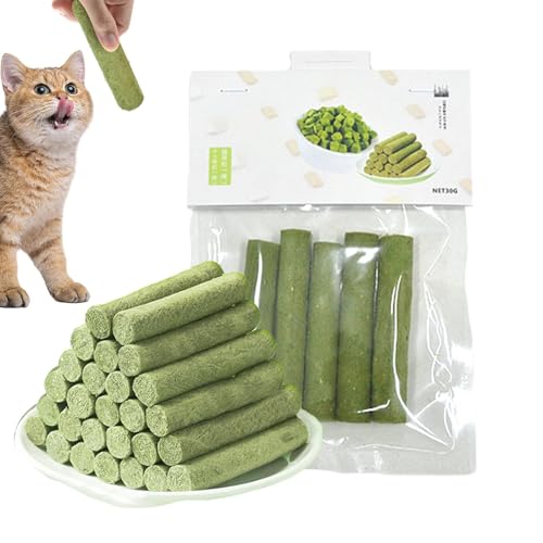 Missmisq Katzengras Sticks 15 Stück Katzengras Snack Katzengras Snack Gefriergetrocknet Snacks Für Katzen Katzenminze Beißstab Aus Katzengras Katzen Kauspielzeug Für Katzen Für Die Zahnpflege von Missmisq