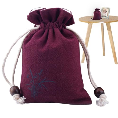 Missmisq Kleine Tasche für Haustierasche,Tasche für Hundeasche,Hundebestattungstasche | Leichte Memorial-Hundetaschen, Andenken-Hunde-Asche, Katzen-Haustier-Asche-Beutel, Kordelzug-Design von Missmisq