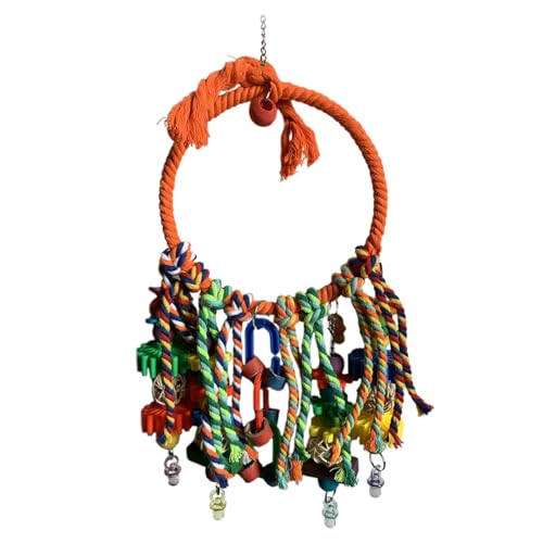 Missmisq Vogelschaukel Für Käfig | Vogel Sitzring Schaukel Zubehör | Sittich Käfigzubehör Interaktives Spielzeug Zum Klettern Spielen Innen Außen Für Papageien Liebesvögel Missmisq Vogelschaukel Für Käfig | Vogel Sitzring Schaukel Zubehör | Sittich Käfigzubehör Interaktives Spielzeug Zum Klettern Spielen Innen Außen Für Papageien Liebesvögel von Missmisq