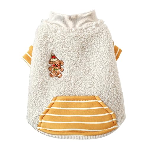 Missmisq Warmer Hundepullovermantel, Hundeschneejacke - Warmer Hundejackenpullover - Weiche und Bequeme Winterjacke für Haustiere, Sherpa-Hundepullover für Frühling und von Missmisq