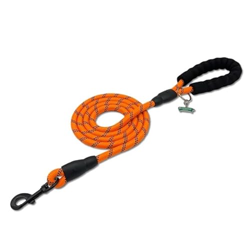 Mister Mill Reflektierende Hundeleine - Hundeleine - Hundeleine - Hundeleine (Orange, 2 Meter) von Mister Mill