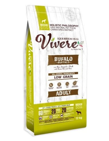 Vivere Dog Medium Adult MONOPROTEIN Frischer Büffel 12 kg von Mister Pet