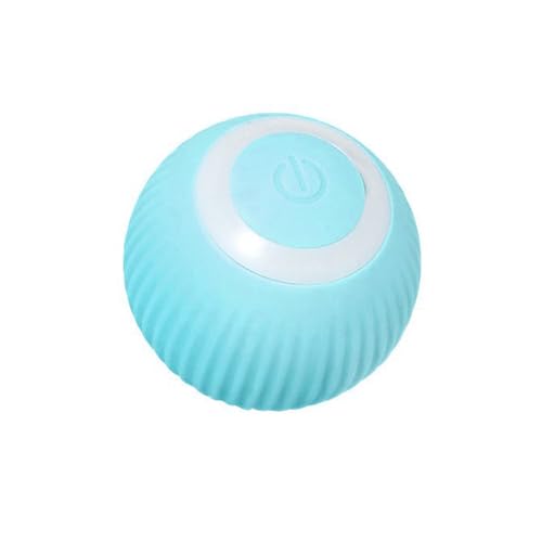 Mitoydoe Katzenball-Spielzeugspaß mit USB-Aufladung. Hier ist EIN Produkttitel für die Auflistung von 1 Set interaktivem, um 360 Grad drehbarem Schwerkraft-Smart-Roll-Haustier Blau von Mitoydoe