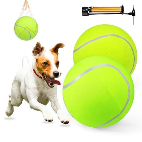 Mity rain Herding Ball für Hunde, 25,4 cm Herding Ball für Corgis Pferdeball (mit Luftpumpe und Tennisballabdeckung), bester Collie-Ball, australischer Schäferhund, Spielzeug für Rinder von Mity rain