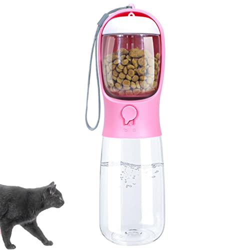 Mivanta 550ML Walking mit Griff Portale Plastikhundezeltflasche im Freien für Herd(Rosa) von Mivanta