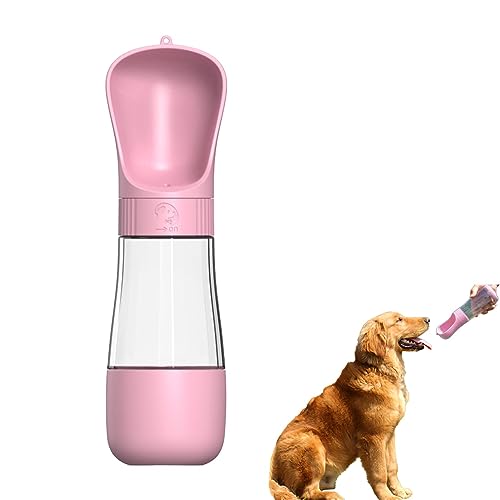 Mivanta Mit Futterbehälter für unterwegs für die Outdoor-Pet Lek Prof Chafe Dog Shater-Flasche(Rosa) von Mivanta