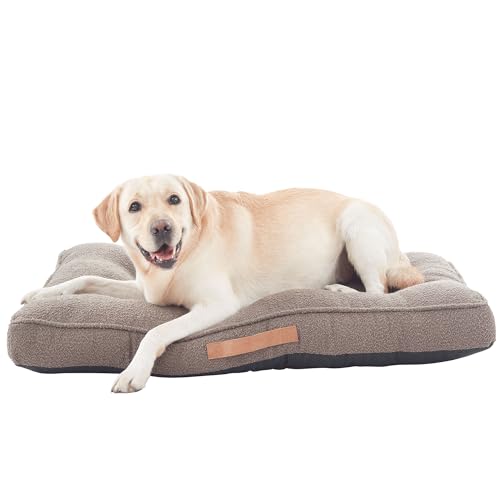 MixPet Weiches, beruhigendes Hundebett, waschbar, rutschfest, ideal für große bis kleine Rassen, fördert den Schlaf und reduziert Angstzustände, 104,1 x 68,6 cm von MixPet