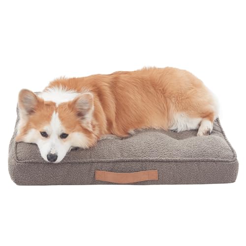 MixPet Weiches, beruhigendes Hundebett, waschbar, rutschfest, ideal für große bis kleine Rassen, fördert den Schlaf und reduziert Angstzustände, 68,6 x 53,3 cm von MixPet