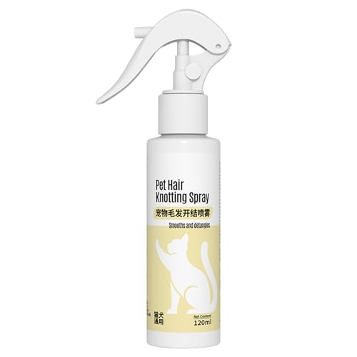 Mixnexorad Entfilzungsspray für Hunde, Entwirrungsspray für Hunde - 120 ml Haarentwirrungs-Demattierungsspray Leave-in | Waschfreier Conditioner zum Entwirren von Verfilzungen, antistatisch von Mixnexorad