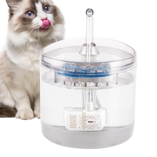 Mixnexorad Katzenbrunnen, Haustierbrunnen | 1,5L -Spender Wasserfuttermittel - Wasserversorgungsmittel, ruhige elektrische Hundeswasserer mit Filtration für Garten, Balkon, Wohnzimmer von Mixnexorad