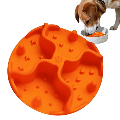 Mixnexorad Leckmatten für Hunde, Slow-Food-Unterlage für Haustiere,Dog Licky Slow Food Pad mit Saugnapf - Tragbares Leckkissen-Trainingsspielzeug für kleine bis mittelgroße Haustiere von Mixnexorad