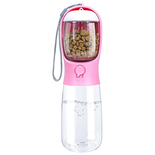 Mixoro 550 ml Hundezeltflasche, leichte Futterfeder mit Griff für Pecs Portale(Rosa) von Mixoro