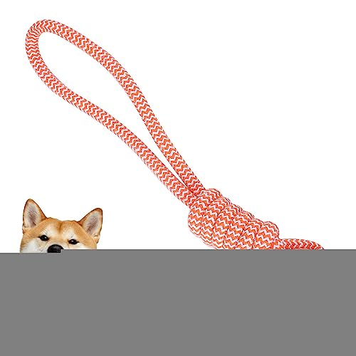 Mixoro Kau zum Auffangen von Hundespielzeug, Gealtii, lindert Langeweile beim Fressen mit einem Seil(Orange) von Mixoro